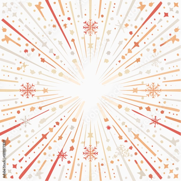 Obraz Gold Starburst Christmas Pattern