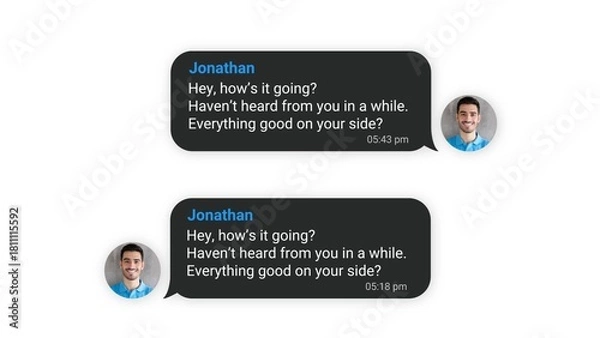 Fototapeta Messenger Bubble 01