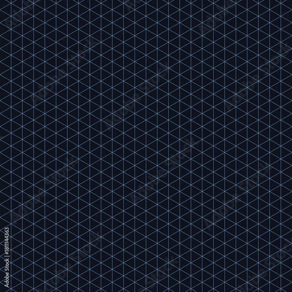 Fototapeta Seamless Isometric Grid Background Geometric Pattern with Repeating Triangles
