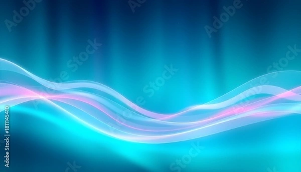 Obraz 청록색홀로그램오로라배경