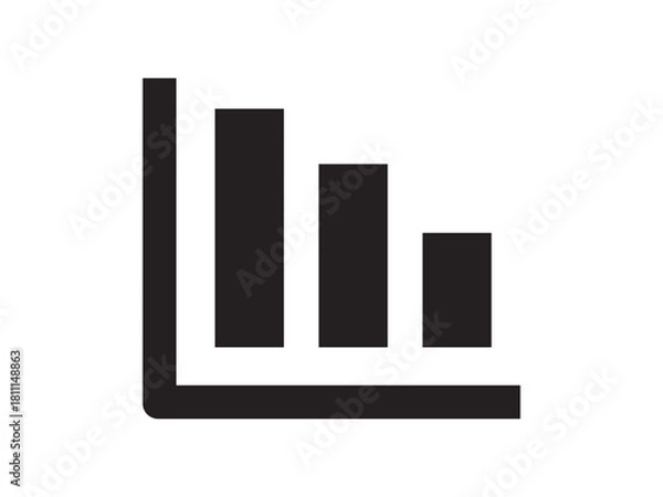 Obraz bar graph icon