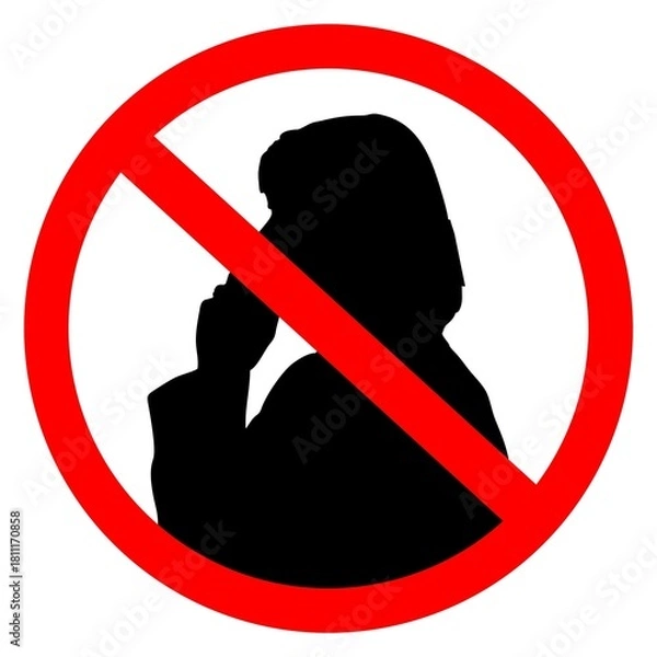 Fototapeta NO CALLING SYMBOL