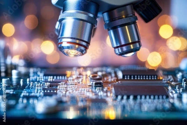 Obraz Microscope for inspecting complex electronic boards in a laboratory