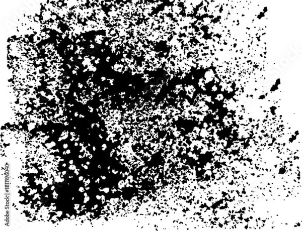 Fototapeta Distressed overlay texture with grunge dust and grain effect on a white background. Perfect for adding a vintage, worn, or aged look to posters, photos, and graphic design projects.