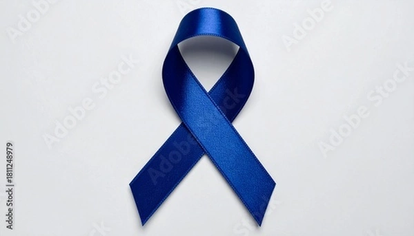 Obraz blue awareness ribbon 