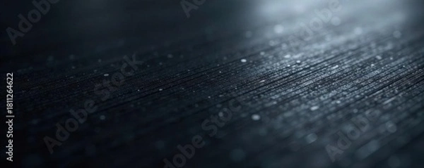 Fototapeta Close-up view of polished black aluminum, showing fine details , metallic, seamless