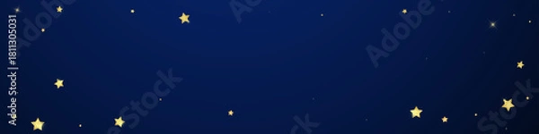 Obraz Magic stars vector overlay.  Gold stars scattered