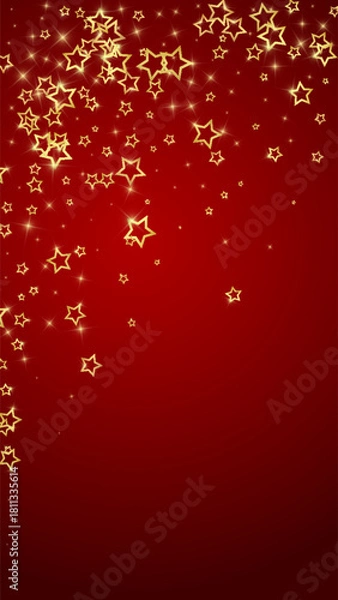 Obraz Christmas stars vector overlay.