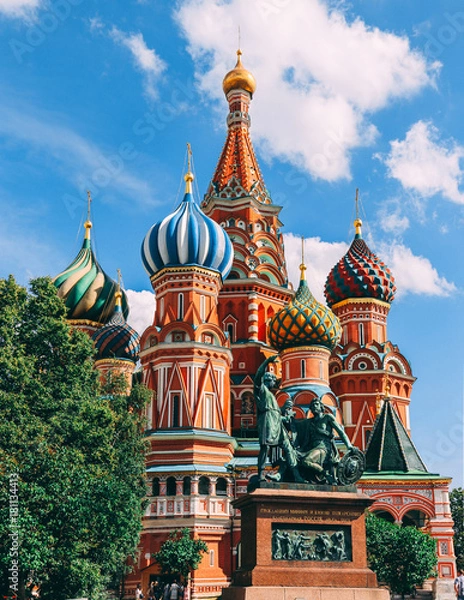 Obraz St. Basil's Cathedral in Moscow
