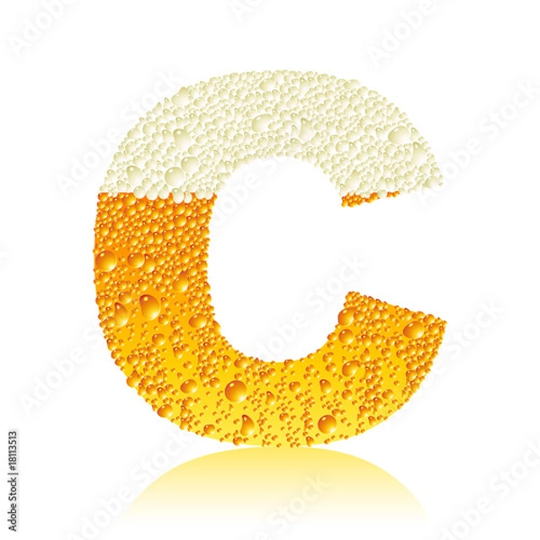 Obraz alphabet beer C