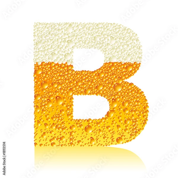 Obraz alphabet beer B