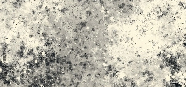 Fototapeta Snow covers the ground in a quiet winter landscape