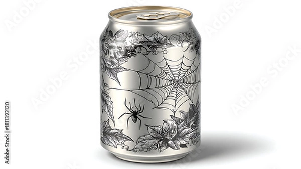 Obraz tin can isolated on white background