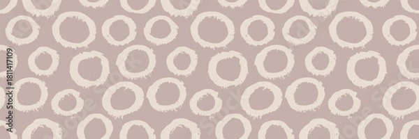 Fototapeta Seamless beige spot pattern with neutral leopard print and cute background.