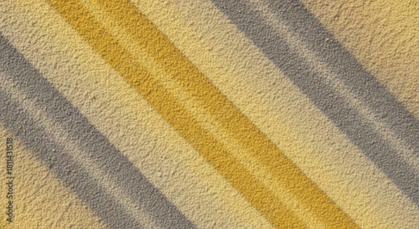 Fototapeta Diagonal Stripes of Textured Surfaces with Yellow, Gray, And Beige Colors