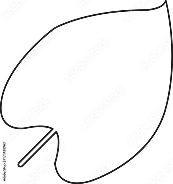 Obraz vector speech bubble, white speech bubble, leaf icon