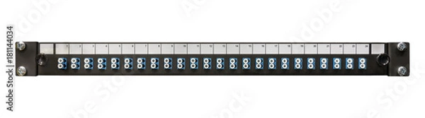 Obraz Fibre Optic Network Patch Panel With LC Connectors