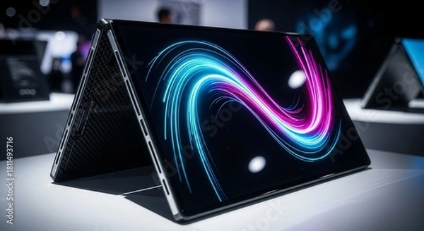 Obraz Futuristic Electronics Device With Glowing Display Ideal For Modern Technology Concepts Visuals