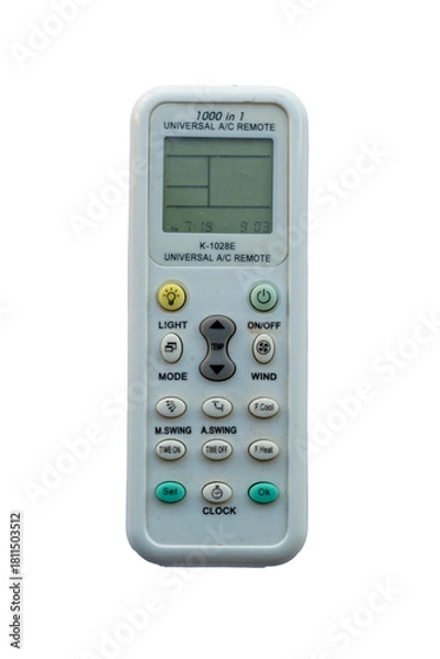 Obraz Universal air conditioner remote with screen and multifunction control buttons