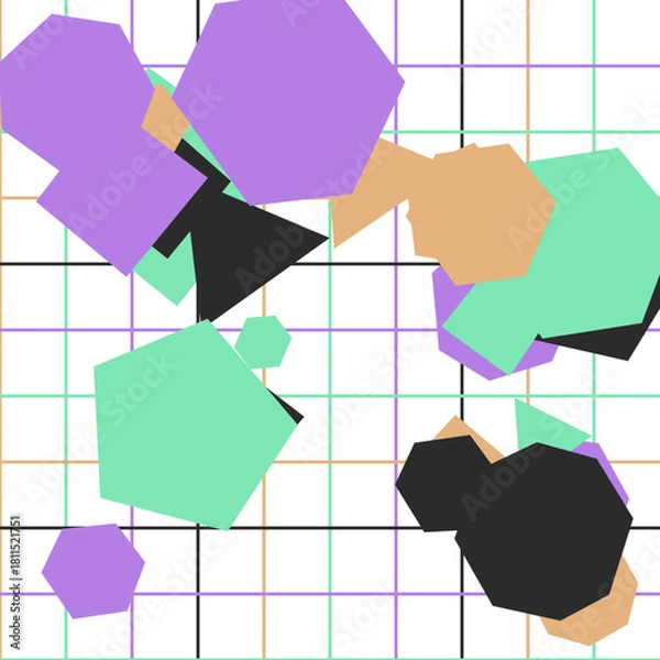 Fototapeta dawn plain abstract vector