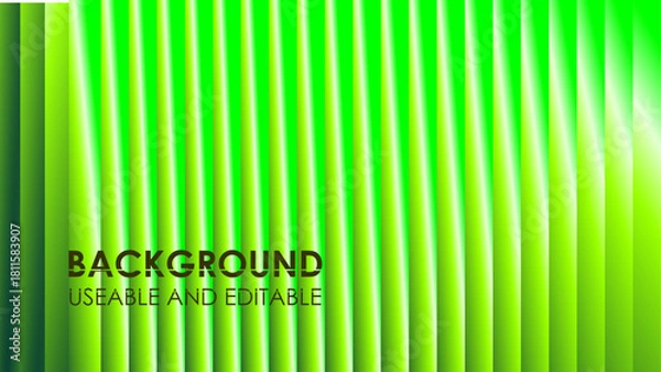 Fototapeta A smooth vertical bar pattern blending deep teal to bright lime green with a dynamic lighting effect for design