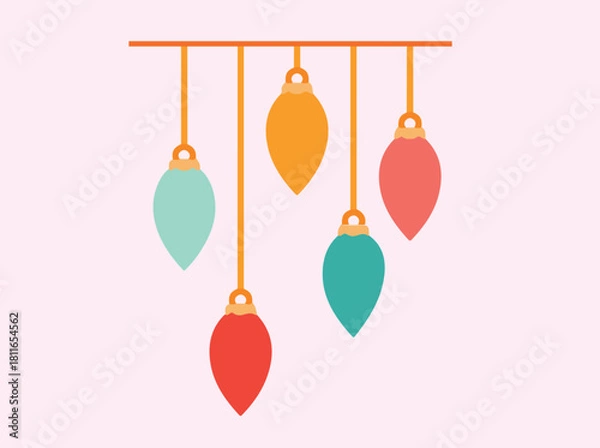 Obraz christmas tree decorations, Vector Design, Illustration Vector design