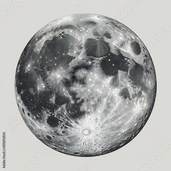 Obraz A glass sphere on a black background showing a blue globe with white clouds in space