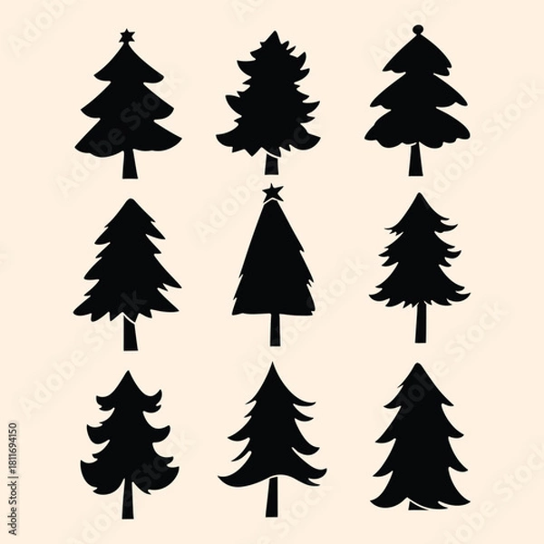 Obraz Silhouette ribbon design vector illustration