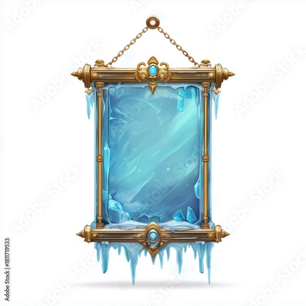 Fototapeta Game asset isolation background, video game asset, video game asset, slot game element, casino game element, Illustration