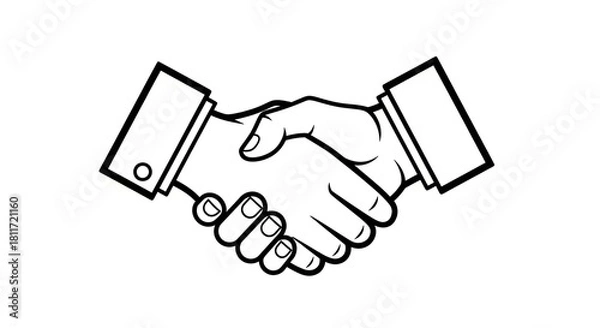 Fototapeta Agreement Handshake Partnership Collaboration Business Deal Success Meeting Friendly Greeting Teamwork