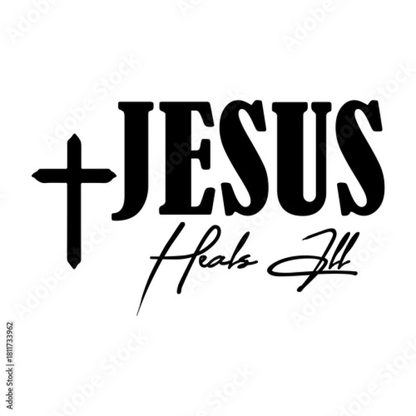 Fototapeta Jesus Heals All SVG 