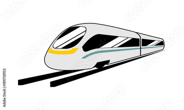 Obraz Local train illustration design vector