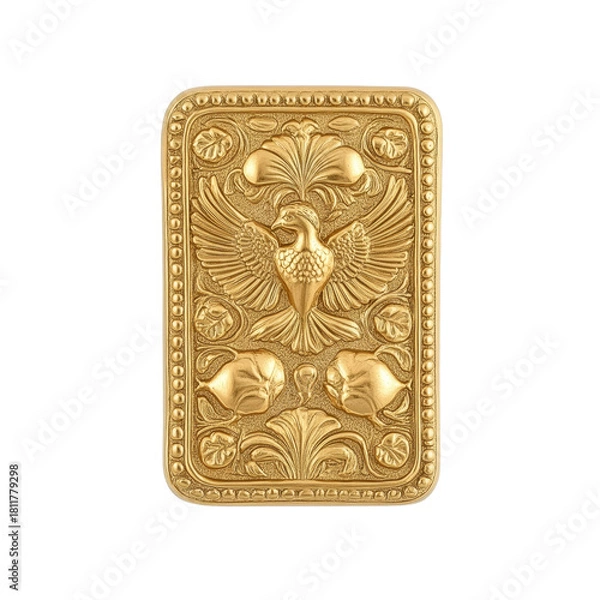 Obraz Golden bird plaque