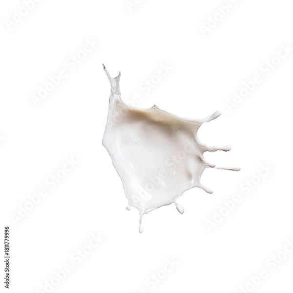 Obraz Milk splash on Transparent Background