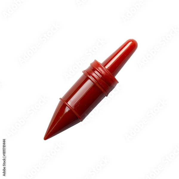 Obraz Red plastic stylus on Transparent Background