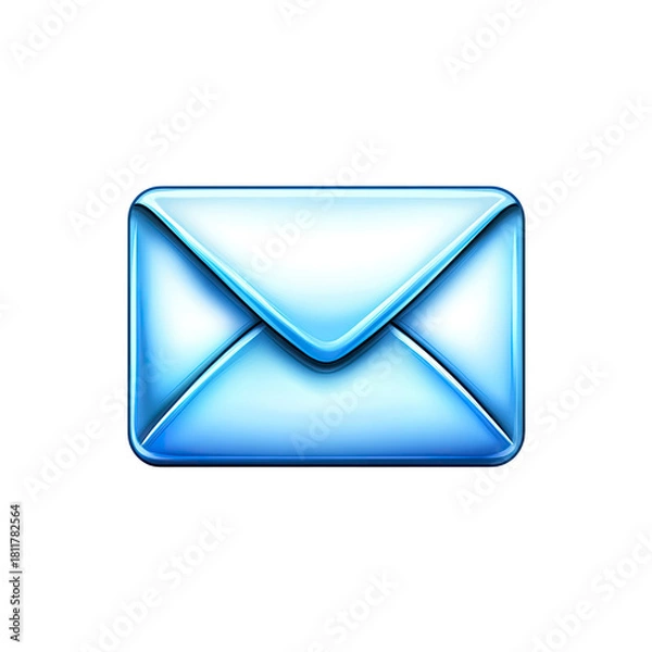 Fototapeta Email Message Icon on Transparent Background