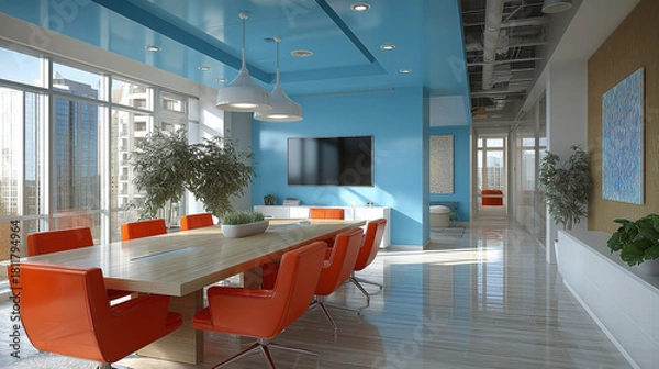 Fototapeta Colorful wooden figurines of people standing in a circle representing diversity equality