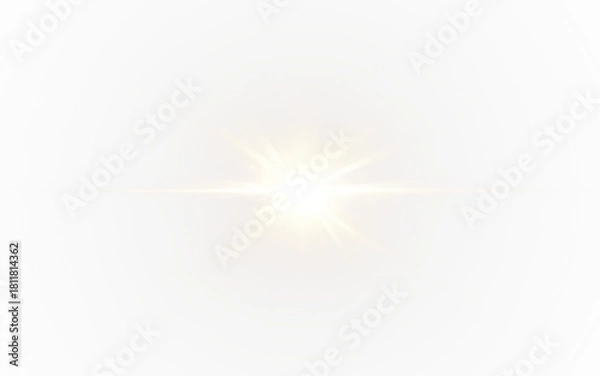 Fototapeta Light flare PNG overlay shine spark radiant transparent for design