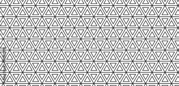 Obraz Geometric triangle vector seamless pattern for background and wallpaper ai file