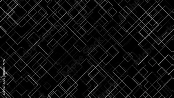 Obraz White grid lines. Computer generated 3d render