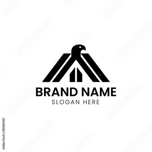 Obraz Letter A bird construction logo