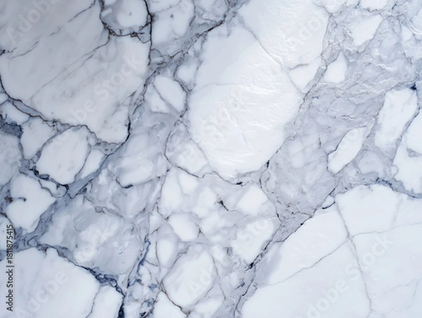 Fototapeta Close up view of elegant white marble wall with soft tones showcasing minimalistic design in a professional setting