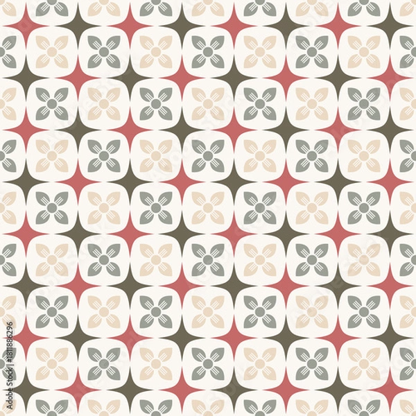 Obraz Fabric geometric pattern background for design
