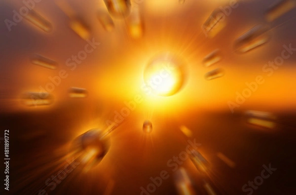 Fototapeta sun effect