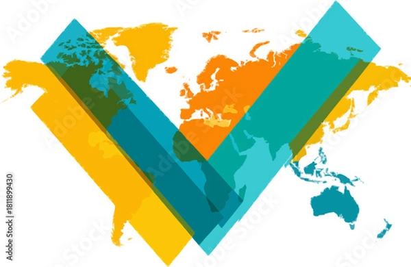 Fototapeta Global Network of Trust and Compliance