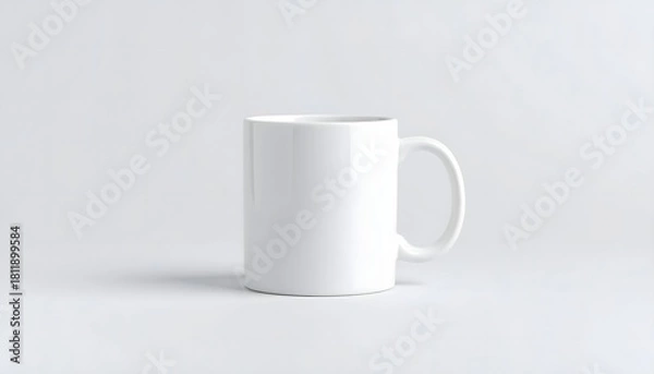 Obraz white cup or mug on white background