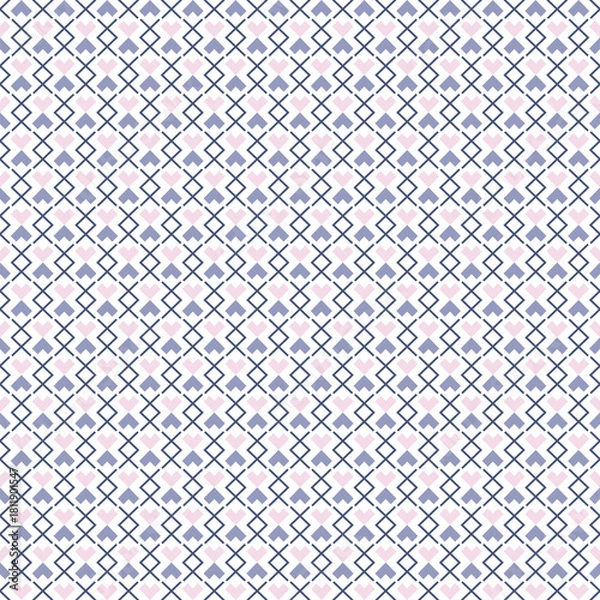Obraz Fabric geometric pattern background for design