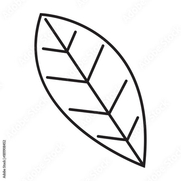 Obraz Design leaf, line art style