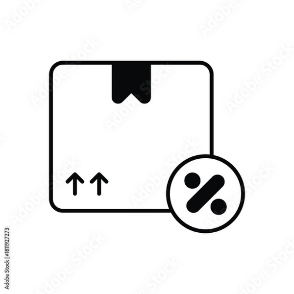 Fototapeta Box  vector icon