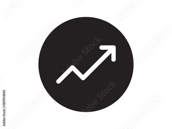 Obraz trending arrow icon